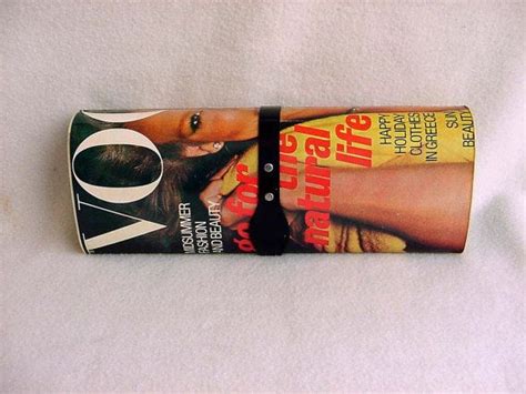 Vogue Magazine Clutch Purse Handbag Mod 1970 S Vintage Periodical Cover Mr Ernest Original