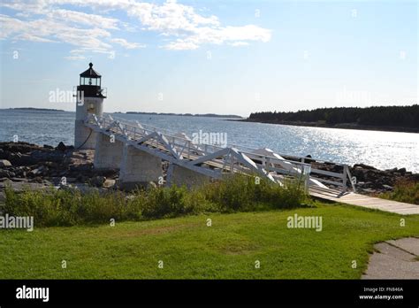 Marshall Point Lighthouse Maine Stock Photo Alamy