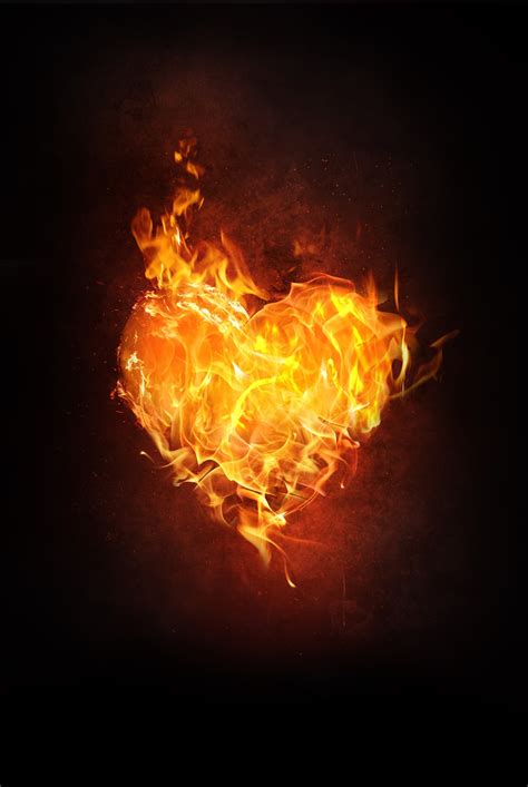 Download Heart Fire Flame Royalty Free Stock Illustration Image