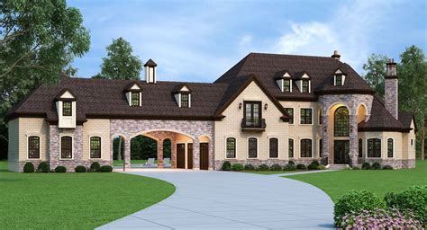 Plan 12307jl European Estate Home With Porte Cochere And Lower Level
