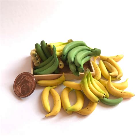 Realistic Miniature Banana 112 Scale Miniature Fruit Etsy