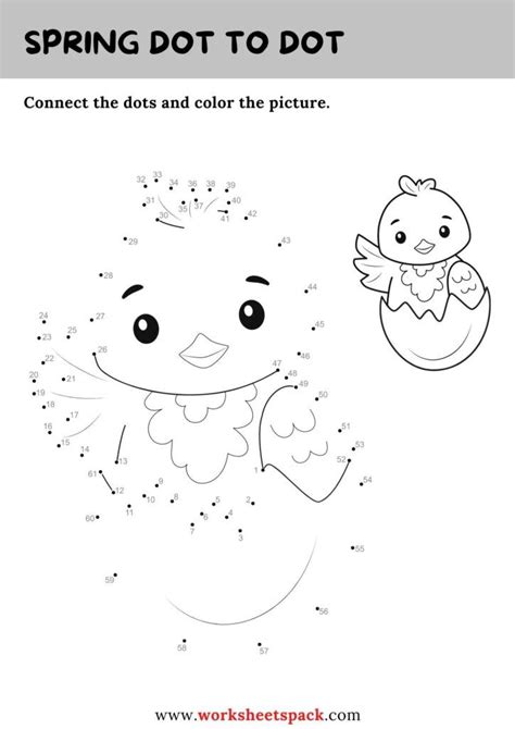 Free Spring Dot To Dot Printables Printable And Online Worksheets