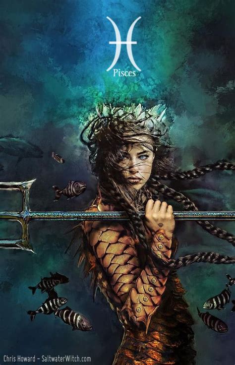 Pisces Goddess Of The Sea Mermaids And Mermen 3d Fantasy