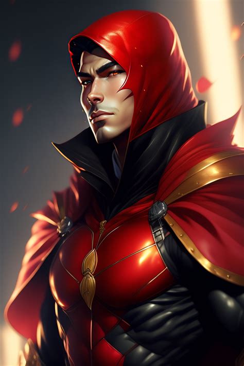 Lexica Anime Portrait Of Red Hood Wearing A Robin Costume By Stanley