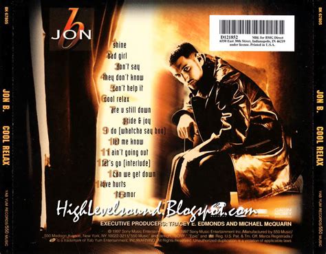 Highest Level Of Music Jon B Cool Relax Retailalbum 1997 Hlm
