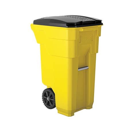 Yellow Trash Cans Trash And Recycling The Home Depot