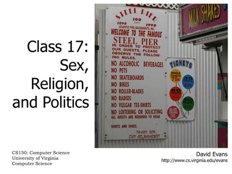 Class 17 Sex Religion And Politics