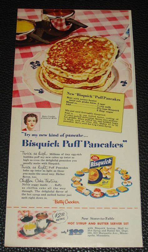Bisquick Puff Pancakes 1954 Puff Pancake Retro Recipes Incredible