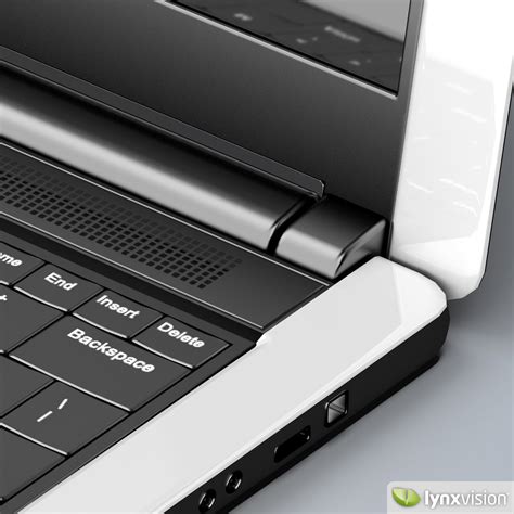 Dell Inspiron Mini Laptop 3d Model Max Obj Fbx
