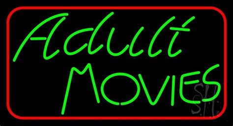 Green Adult Movies Led Neon Sign Adult Neon Signs