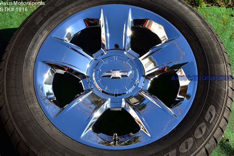 20 Chevrolet Silverado 1500 Oem Factory Chrome Wheels Tahoe Gmc Sierra