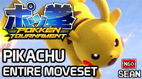 Pokken Tournament Pikachu Entire Moveset And Finisher Youtube