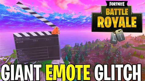 How To Make Giant Emotes Funny Glitch Fortnite Battle Royale Youtube