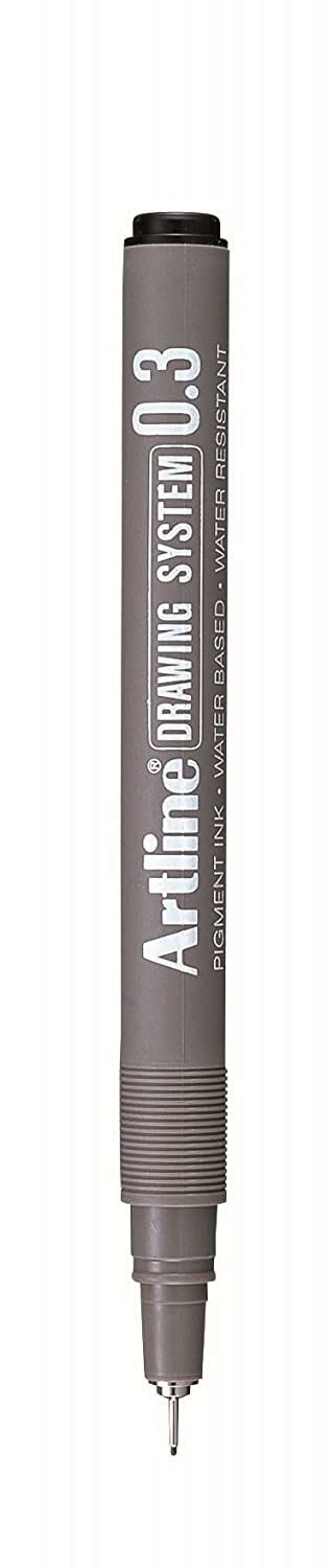 Artline Drawing System Pen Black 03mm