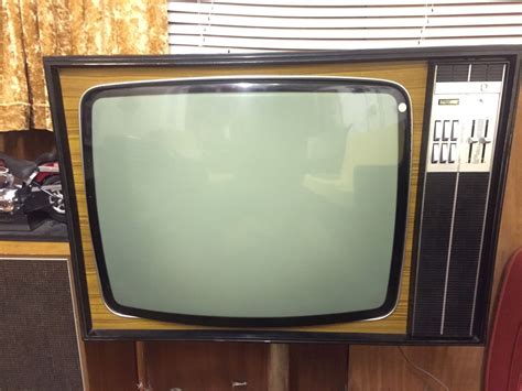 Vintage 1970s Ultra Black And White Television 1 Television Set Tv