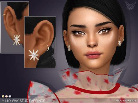 The Sims Resource Milky Way Stud Earrings
