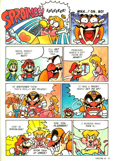 Super Luigi Bros Mario Vs Wario Comic Issue 2 From Nintendo Power