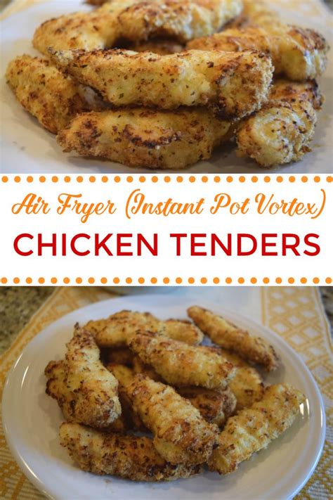 The instant pot lets you sear, cook, and sauce not one but two tenderloins at once, and you don't have to worry about overcooking it. Air Fryer Chicken Tenders (Instant Pot Vortex) - Instant Pot Cooking