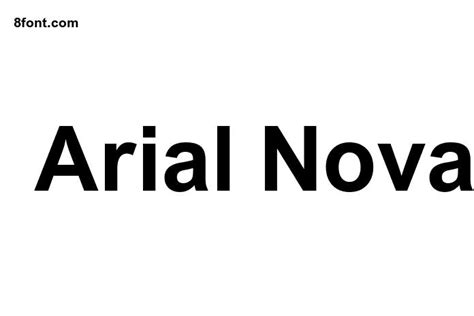 Arial Nova Bold Graphic Design Fonts
