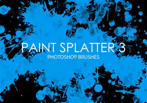Free Paint Splatter Photoshop Brushes 3 Free Photoshop Brushes At
