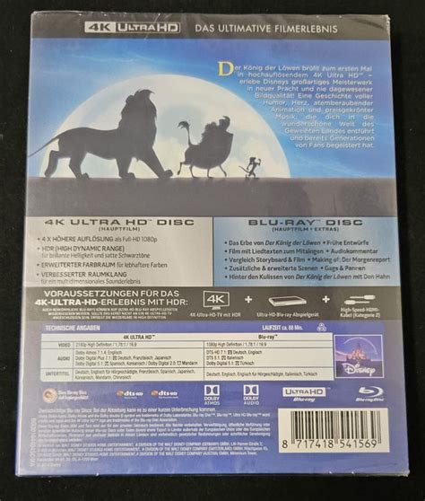 Disney Der K Nig Der L Wen K Ultra Hd Blu Ray Kaufen Auf Ricardo