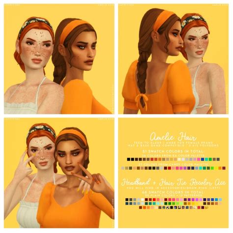 Amelie Cute Braided Hairstyle At Candy Sims 4 Sims 4 Updates