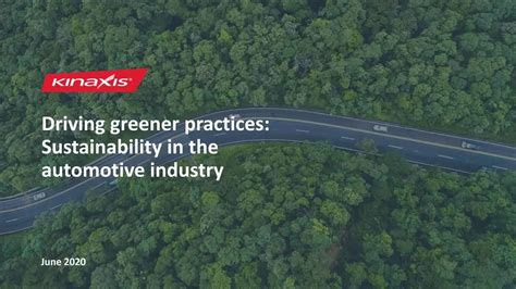 Driving greener practices: Sustainability in the automotive industry