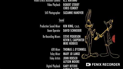 Looney Tunes Back In Action 2003 End Credits Youtube