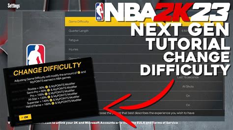 How To Change The Difficulty In Nba 2k23 Nba 2k23 Next Gen Tutorial