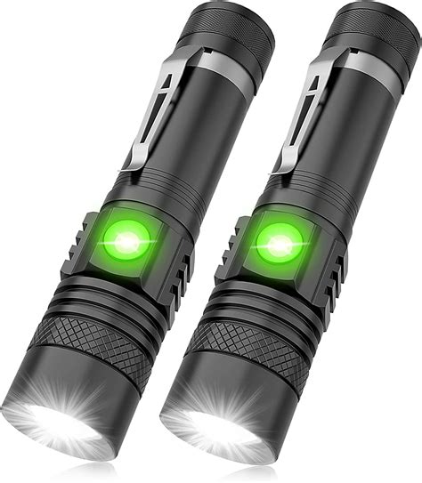 Itoncs Led Torch Rechargeable Torch Super Bright Usb Rechargeable