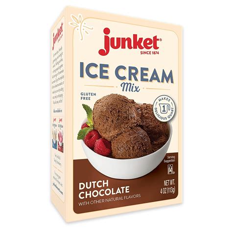 Junket Ice Cream Mix Dutch Chocolate 850008873003