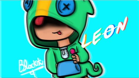 His super trick is a smoke bomb that makes him invisible for a little while!. FAN ART LEON - Brawl Stars - YouTube