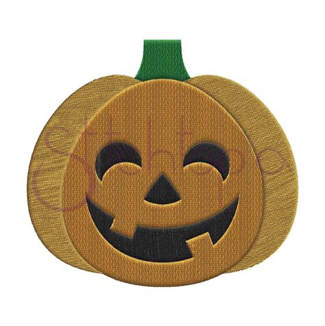 Halloween Jack O Lantern Embroidery Design 1 Stitchtopia