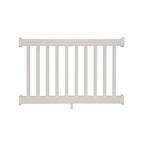 Collection by amuneal manufacturing corp. Weatherables Naples 3.5 ft. H x 4 ft. W Tan Vinyl Railing Kit-CTR-R42-E4 | Vinyl railing, Stair ...