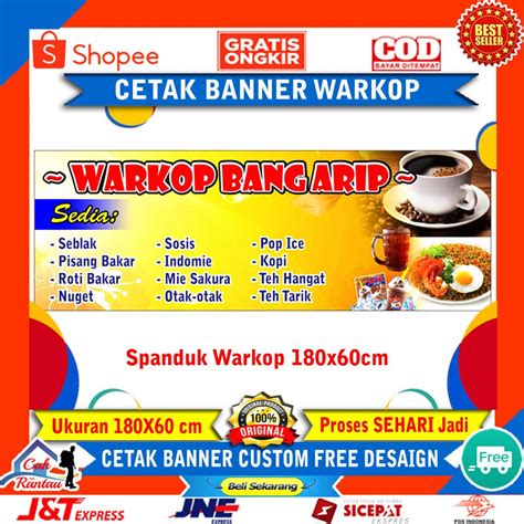 Contoh Spanduk Warkop Contoh Gambar Spanduk Warkop Desain Spanduk