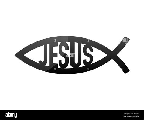 Fish Christian Symbol Black And White Stock Photos And Images Alamy