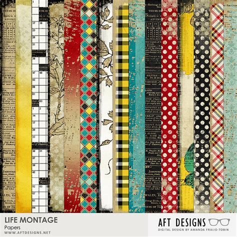 Life Montage Digitalscrapbooking Papers By Aft Designs Amanda Fraijo