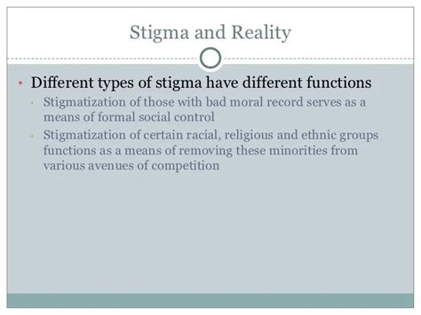 Definition Of Stigma Goffman Definition Klw