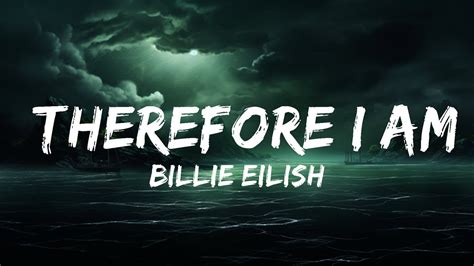 Billie Eilish Therefore I Am Lyrics Lyrics Zee Music Youtube