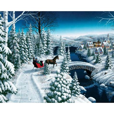Springbok Puzzles Sleigh Ride 1000 Piece Jigsaw Puzzle Large 24 Inches By 30 Inches Puzzle Made
