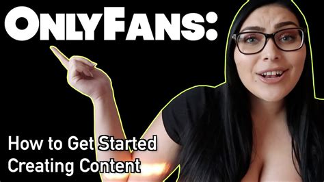 ONLYFANS Tips How To Get Started Creating Content YouTube