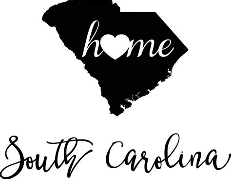 South Carolina State Map Digital File Svg Png  Eps Vector Etsy
