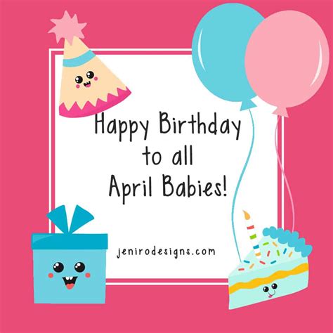 April Birthday Wishes • Jeni Ro Designs