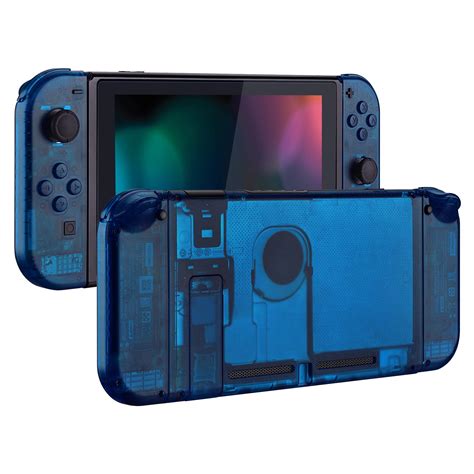 Buy Extremerate Transparent Clear Blue Back Plate For Nintendo Switch