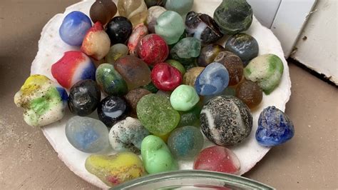 Beach Found Sea Glass Marbles Youtube