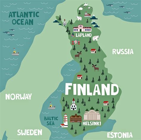 Карта финляндия достопримечательности 93 фото