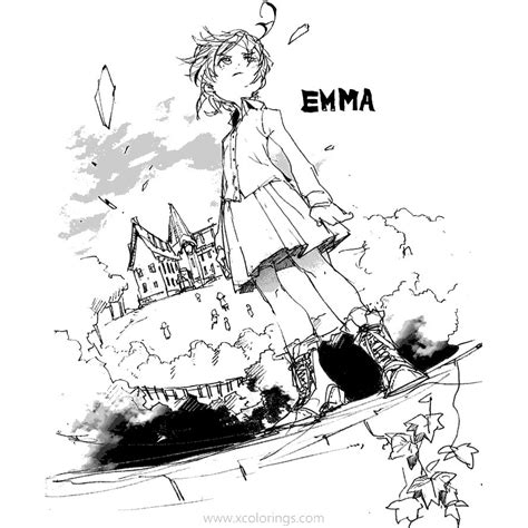 The Promised Neverland Coloring Pages Emma Printable Porn Sex Picture