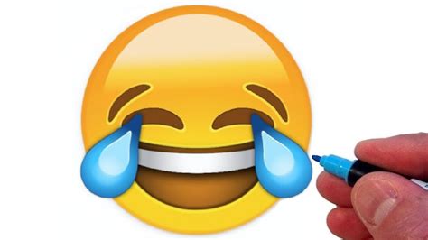 The emoji has become incredibly popular as an offhand expression, like lol or lmao, leading it to become the first emoji added to the oxford english dictionary. How to Draw Face With Tears of Joy Emoji - YouTube
