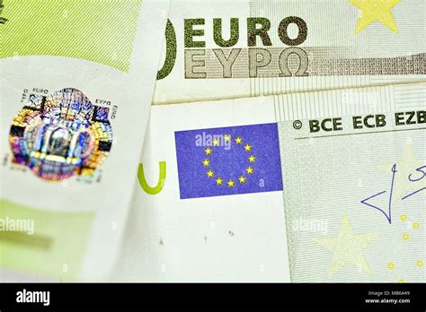 Close Up Euro Currency Note European Union Currency Stock Photo Alamy