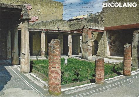 A Journey Of Postcards Archaeological Area Of Herculaneum Italy